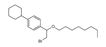 [α-(Bromomethyl)-p-cyclohexylbenzyl]octyl ether结构式
