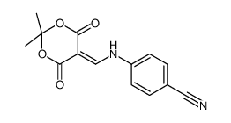 4-(((2,2-DIMETHYL-4,6-DIOXO-1,3-DIOXAN-5-YLIDENE)METHYL)AMINO)BENZONITRILE结构式