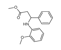 methyl 3-(2-methoxyphenyl)amino-3-phenylpropionate Structure