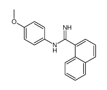 N'-(4-methoxyphenyl)naphthalene-1-carboximidamide结构式