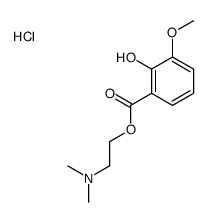 2-(2-hydroxy-3-methoxybenzoyl)oxyethyl-dimethylazanium,chloride结构式