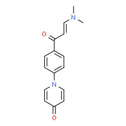1-(4-[3-(DIMETHYLAMINO)ACRYLOYL]PHENYL)-4(1H)-PYRIDINONE结构式