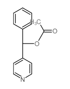 4-Pyridinemethanol, a-phenyl-, 4-acetate Structure