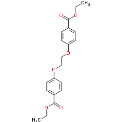 乙二醇双[4-(乙氧羰基)苯基]醚结构式