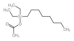 Acetic acid,diethyloctylstannyl ester结构式