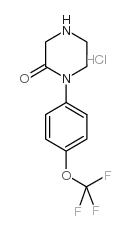 1-(4-(trifluoromethoxy)phenyl) piperazin-2-one hydrochloride Structure