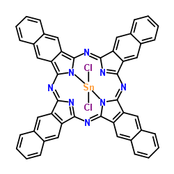 Tin(IV) 2,3-naphthalocyanine dichloride Structure