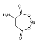 magnesium,2-aminobutanedioate,hydron,chloride Structure