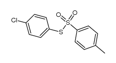 S-(4-chlorophenyl) 4-methylbenzenesulfonothioate结构式
