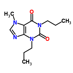 1,3-Dipropyl-7-methylxanthine structure