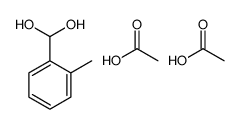 acetic acid,(2-methylphenyl)methanediol结构式