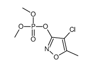 (4-chloro-5-methyl-1,2-oxazol-3-yl) dimethyl phosphate结构式