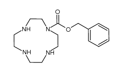 1-(benzyloxycarbonyl)-1,4,7,10-tetraazacyclododecane结构式
