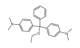 bis-(p-N,N-dimethylaminophenyl)phenylmethyl ethyl ether Structure