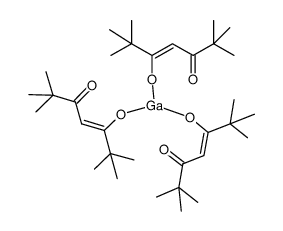 tris(2,2,6,6-tetramethyl-3,5-heptanedionato)gallium(iii) Structure