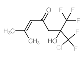 7-Chloro-7,7-difluoro-6-hydroxy-2-methyl-6-trifluoromethyl-2-hepten-4-one结构式