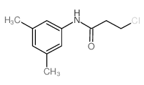3-Chloro-N-(3,5-dimethylphenyl)propanamide结构式