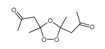 3,5-dimethyl-3,5-bis(2-propanone)-1,2,4-trioxolane结构式