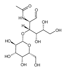 3)-N-乙酰基-D-半乳糖胺结构式