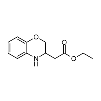 2-(3,4-二氢-2H-苯并[b][1,4]噁嗪-3-基)乙酸乙酯结构式