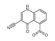 1,4-二氢-5-硝基-4-氧代-3-喹啉甲腈结构式