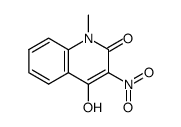 1-methyl-4-hydroxy-3-nitro-quinoline-2(1H)-one Structure