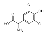 氨基-(3,5-二氯-4-羟基-苯基)-乙酸结构式