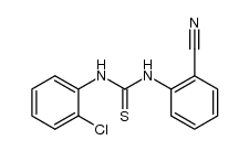 N-(2-chlorophenyl)-N'-(2-cyanophenyl)thiourea结构式