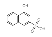 2-Naphthalenesulfonicacid, 4-hydroxy- Structure