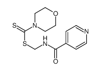 N-(morpholine-4-carbothioylsulfanylmethyl)pyridine-4-carboxamide Structure