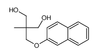 2-Methyl-2-[(2-naphtyloxy)methyl]-1,3-propanediol结构式