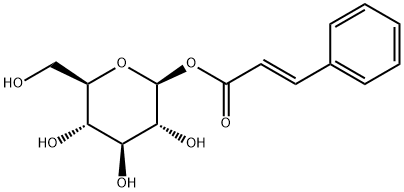 反式肉桂酰基Β-D-葡糖苷结构式