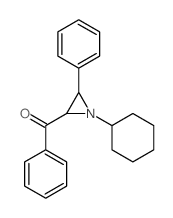 (1-cyclohexyl-3-phenyl-aziridin-2-yl)-phenyl-methanone结构式