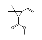 methyl 2,2-dimethyl-3-prop-1-enylcyclopropane-1-carboxylate结构式