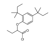 2-[2,4-双(1,1-二甲基丙基)苯氧基]丁酰氯结构式