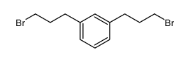 1,3-双(3-溴丙基)苯结构式