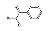 α-bromo-α-chloroacetophenone Structure
