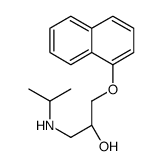 (S)-1-(isopropylamino)-3-(naphthyloxy)propan-2-ol结构式