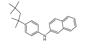 N-[4-(1,1,3,3-tetramethylbutyl)phenyl]naphthalen-2-amine structure