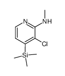 N-(3-chloro-4-trimethylsilylpyridin-2-yl)-N-methylamine Structure