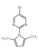 5-溴-2-(2,5-二甲基-1H-吡咯-1-基)嘧啶结构式