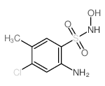 2-amino-4-chloro-N-hydroxy-5-methyl-benzenesulfonamide structure