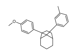9-(4-methoxyphenyl)-9-(3-methylphenyl)bicyclo[3.3.1]nonane结构式