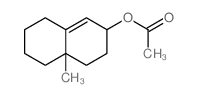 2-Naphthalenol,2,3,4,4a,5,6,7,8-octahydro-4a-methyl-, 2-acetate结构式