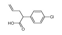 2-(4-chlorophenyl)pent-4-enoic acid结构式