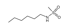 N-methanesulfonylhexan-1-amine结构式