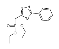 2-(diethoxyphosphorylmethyl)-5-phenyl-1,3,4-oxadiazole结构式