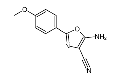 5-Amino-2-(4-methoxyphenyl)-1,3-oxazole-4-carbonitrile结构式