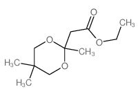 ethyl 2-(2,5,5-trimethyl-1,3-dioxan-2-yl)acetate结构式