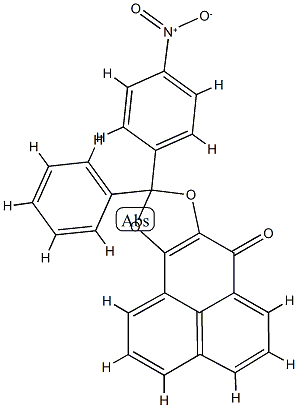 9-(4-Nitrophenyl)-9-phenyl-7H-phenaleno[1,2-d][1,3]dioxol-7-one结构式
